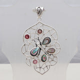 Abalone Shell Silver Pendant