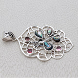 Abalone Shell Silver Pendant