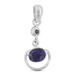 925 Sterling Silver Tanzanite Pendant