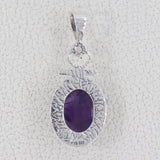 Raw Amethyst Pendant