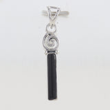 925 Silver Pencil Shaped Tourmaline Pendant