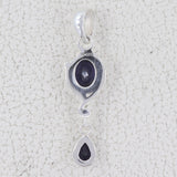 925 Sterling Silver Blue Topaz Pendant