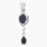 925 Sterling Silver Blue Topaz Pendants