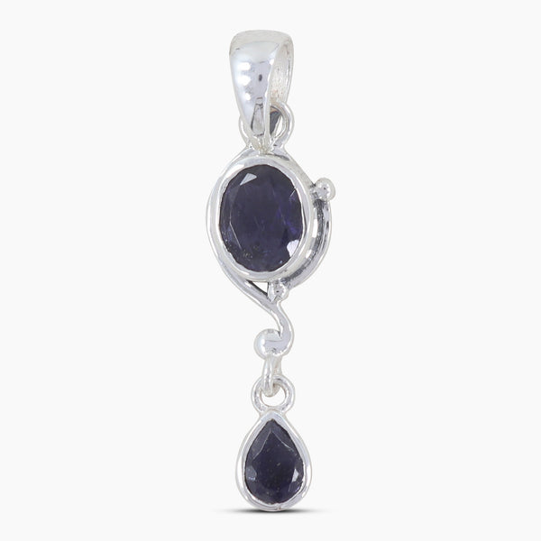 925 Sterling Silver Blue Topaz Pendants