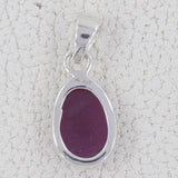 925 Sterling Silver Ruby Pendant