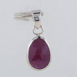 925 Sterling Silver Ruby Pendant