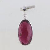 925 Sterling Silver Garnet Pendant