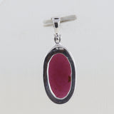 925 Sterling Silver Garnet Pendant