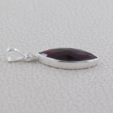 925 Sterling Silver Garnet Pendant