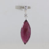 925 Sterling Silver Garnet Pendant