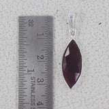 925 Sterling Silver Garnet Pendant