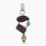 925 Sterling Silver Garnet Pendants