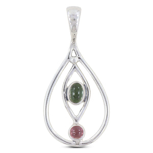 925 Sterling Silver Tourmaline Pendant
