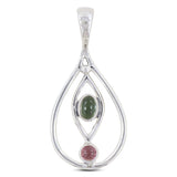 925 Starling Silver Tourmaline Pendant