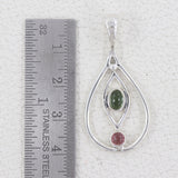 925 Starling Silver Tourmaline Pendant