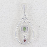 925 Starling Silver Tourmaline Pendant