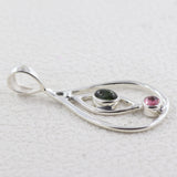 925 Starling Silver Tourmaline Pendant