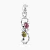 925 Sterling Silver Tourmaline Pendants