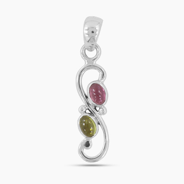 925 Sterling Silver Tourmaline Pendants
