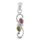 925 Sterling Silver Tourmaline Pendant