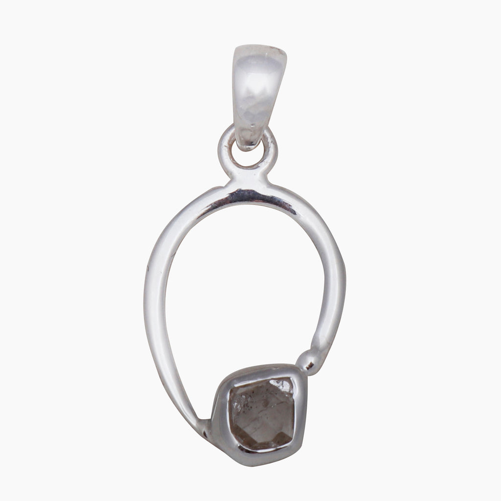 925 Silver Herkimer Quartz Pendants
