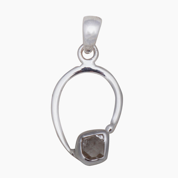 925 Silver Herkimer Quartz Pendants
