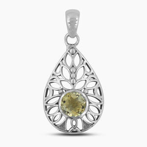925 Sterling Silver Citrine Pendants
