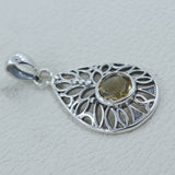 925 Sterling Silver Citrine Pendant