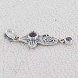 925 Starling Silver Garnet Pendant