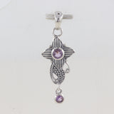 925 Starling Silver Garnet Pendant