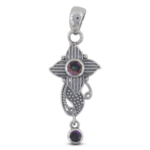 925 Sterling Silver Garnet Pendants