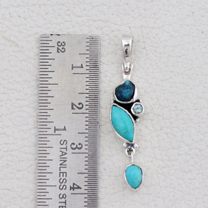 Mexican turquoise Silver Pendants