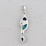 Mexican turquoise Silver Pendant