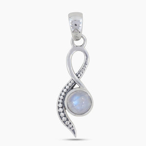 Rainbow Moonstone Silver Pendants