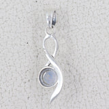 Rainbow Moonstone 925 Sterling Silver Pendant