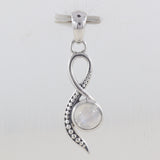 Rainbow Moonstone 925 Sterling Silver Pendant