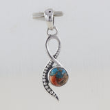 Rainbow Moonstone 925 Sterling Silver Pendant