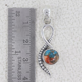 Rainbow Moonstone 925 Sterling Silver Pendant