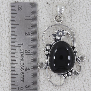 925 Sterling Silver Black Onyx Pendants