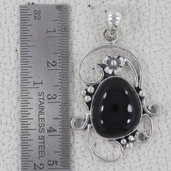 925 Sterling Silver Black Onyx Pendants