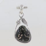 Ocean Jasper Gemstone Silver Pendant