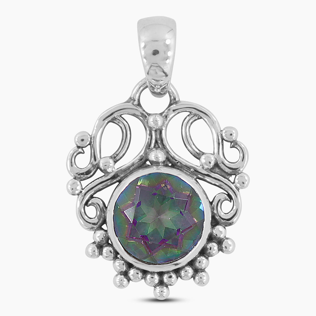 925 Sterling Silver Mystic Quartz Pendants