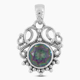 925 Sterling Silver Mystic Quartz Pendants