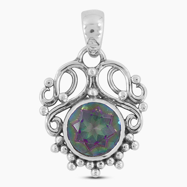 925 Sterling Silver Mystic Quartz Pendants