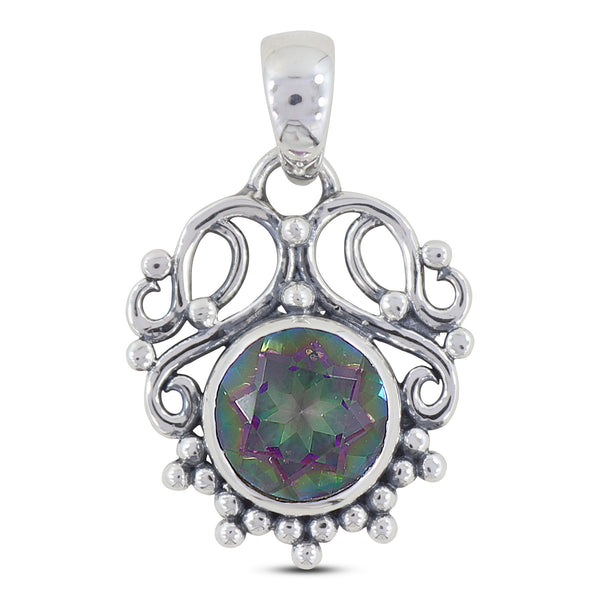 925 Sterling Silver Mystic Quartz Pendant