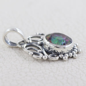 925 Sterling Silver Mystic Quartz Pendant