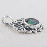 925 Starling Silver Mystic Quartz Pendant