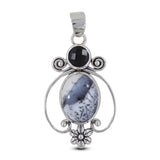 Dendritic Opal 925 Sterling Silver Pendant