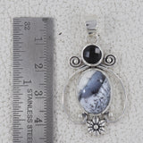 925 Sterling Silver Dendritic Opal Pendant