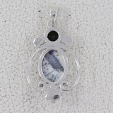 925 Sterling Silver Dendritic Opal Pendant